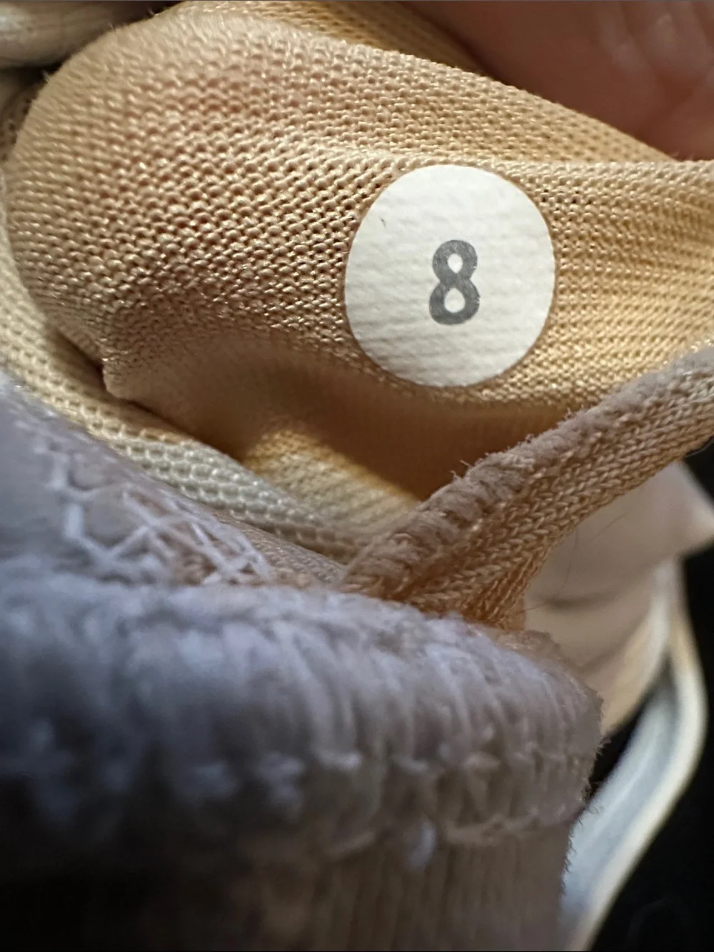 Lululemon White  Soft Cotton Bralette Size 8 pre-owned  – Racerback Comfort